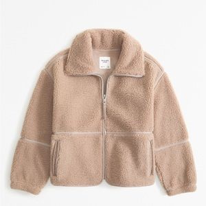 Abercrombie Sherpa Mockneck Full-Zip - with tags